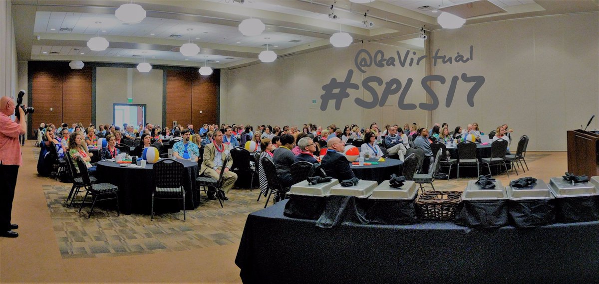 lynnewhitley's tweet photo. #I85BridgeCollapse doesn't stop this @gavirtual group #spls17 is packed! #WhereiGaVS #GaVSTeachersRock https://t.co/nBoU5nesFF