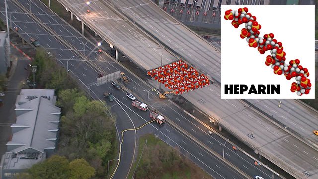 GomerBlog's tweet photo. Atlanta Uses Heparin Bridge for Collapsed, Subtherapeutic Part of I-85 - https://t.co/FH80w8ltDE https://t.co/qjh9IsFhyj