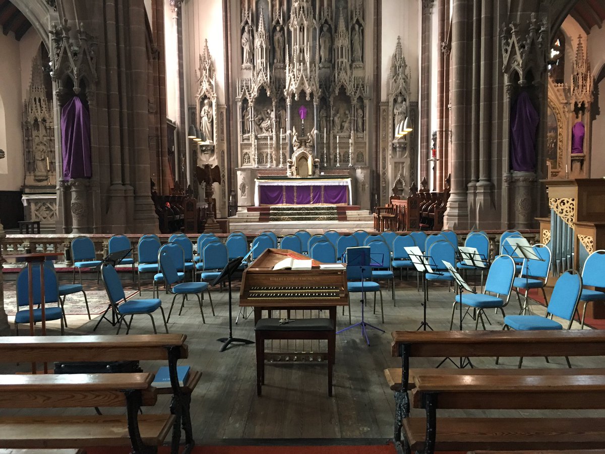 All set for WCS Passion rehearsal.