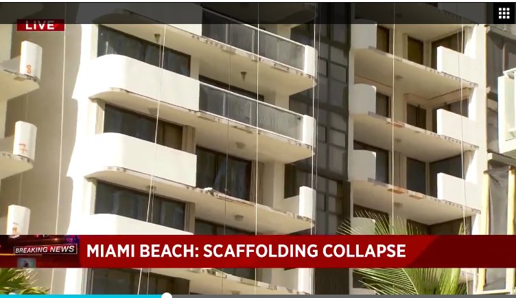 SMBBlaw's tweet photo. #Worker falls from #Scaffolding in Miami Beach- #OSHA #ScaffoldingCollapse https://t.co/aLoR0Lb5Pt https://t.co/pSwO6UbG60