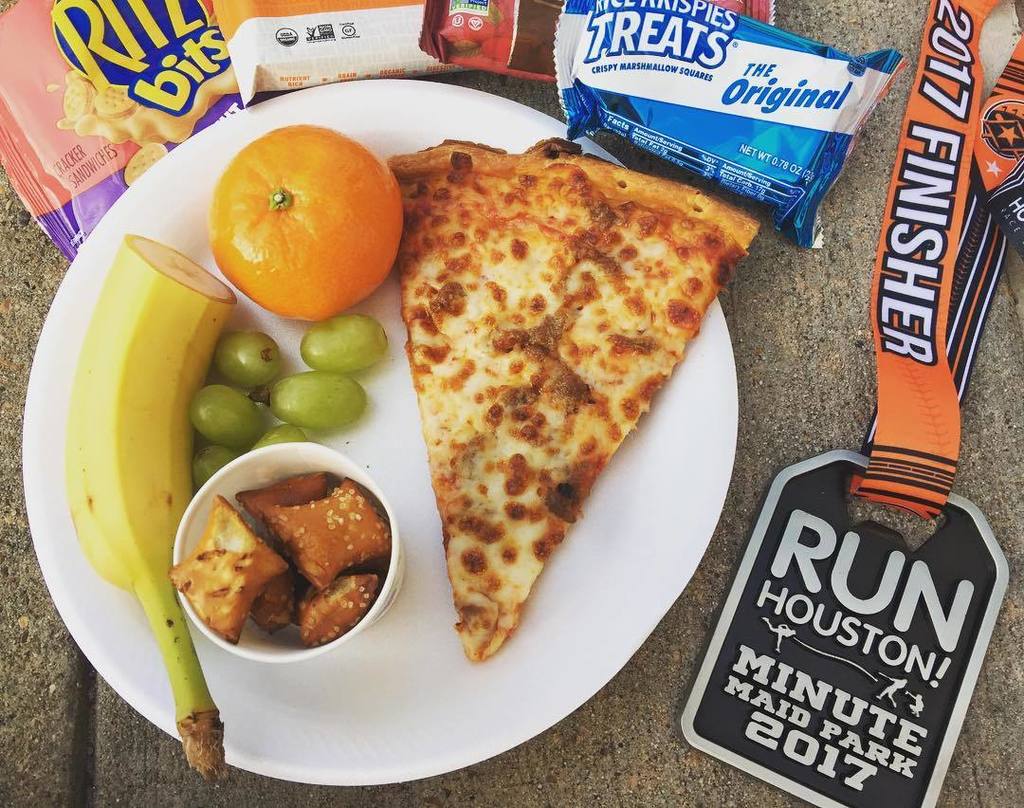 actorjess's tweet photo. I run for the food. And for the medal. #runnergirl #runhoustonminutemaid #5krace #runhouston #runhoustonraceseries https://t.co/TWQWpRzIgk https://t.co/KxIs9bU6op