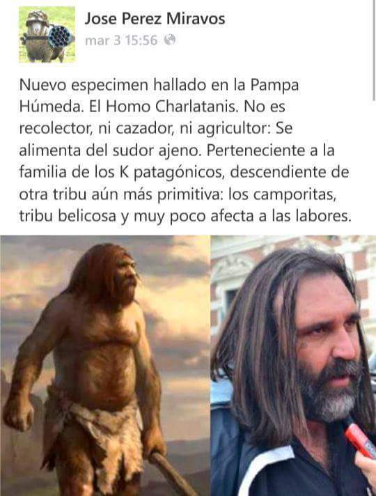 No es recolector, ni cazador, ni agricultor....