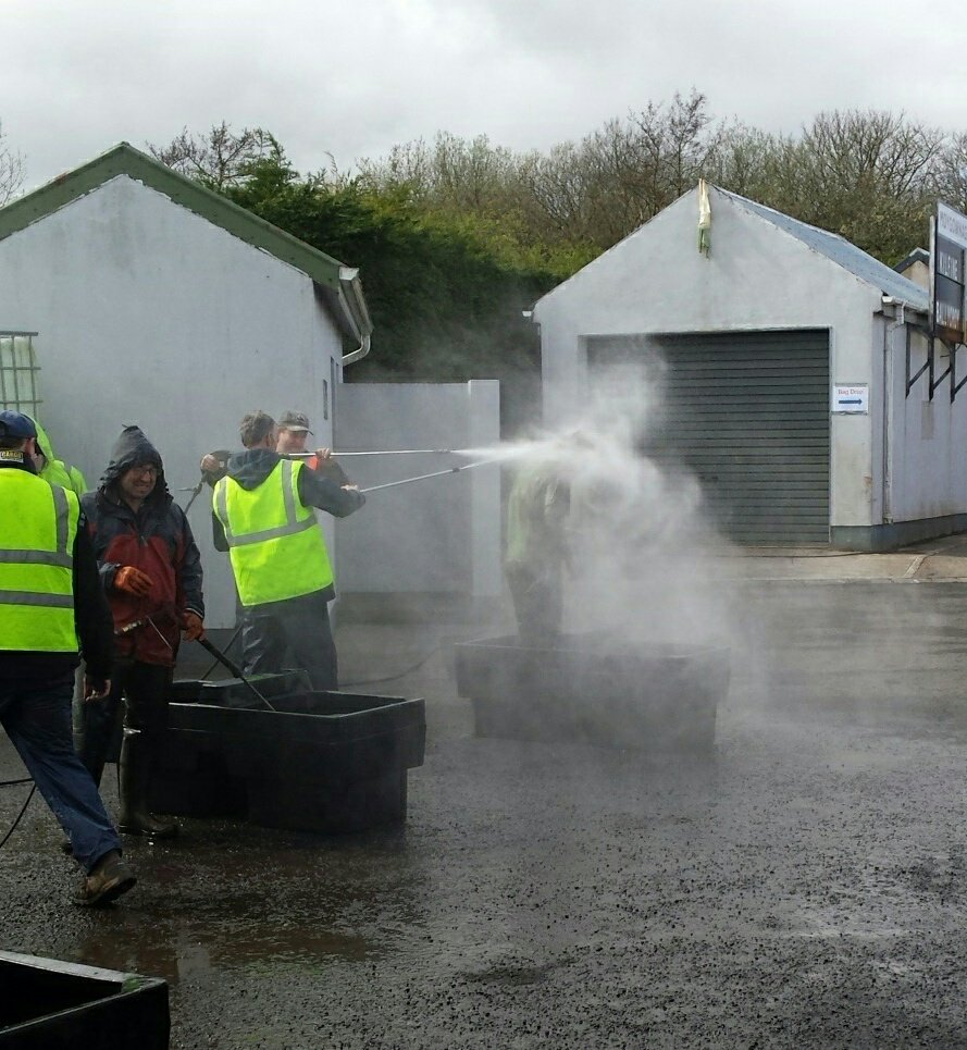 Time for a quick wash. #mayomudrun