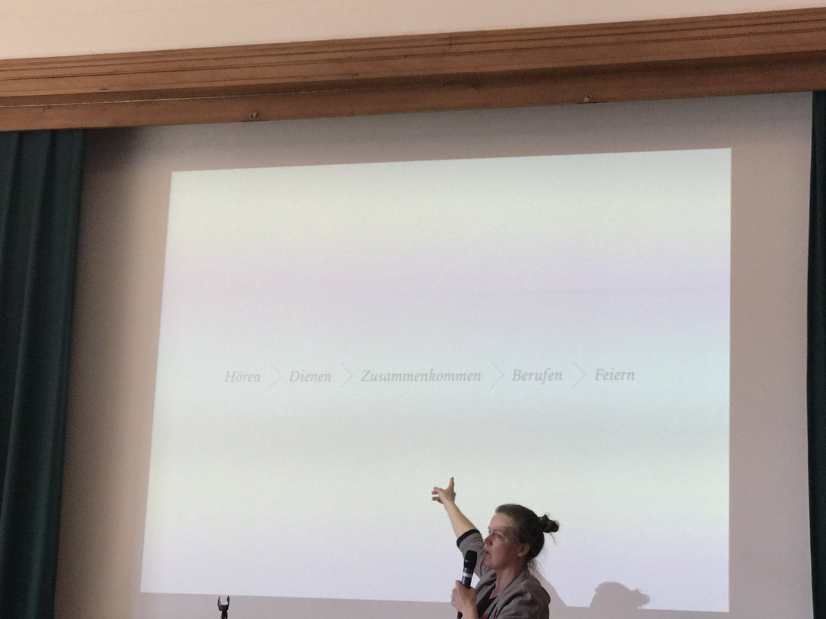 #eintauchenfx . "Hören, dienen, zusammenkommen, berufen, feiern" Leider wird Pferd oft von hinten gesattelt -> Ergebnis, dass keiner kommt.