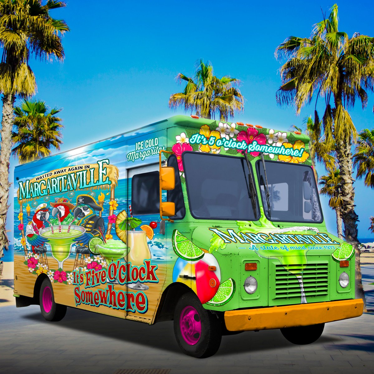 Hot off the presses! The Margaritaville Mobile Margarita Truck, coming soon to your neighborhood...