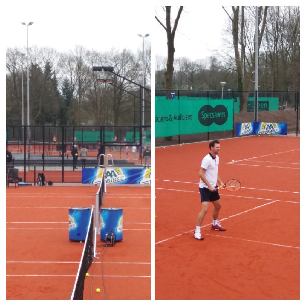 De clinics zijn begonnen met Sjeng Schalken.
