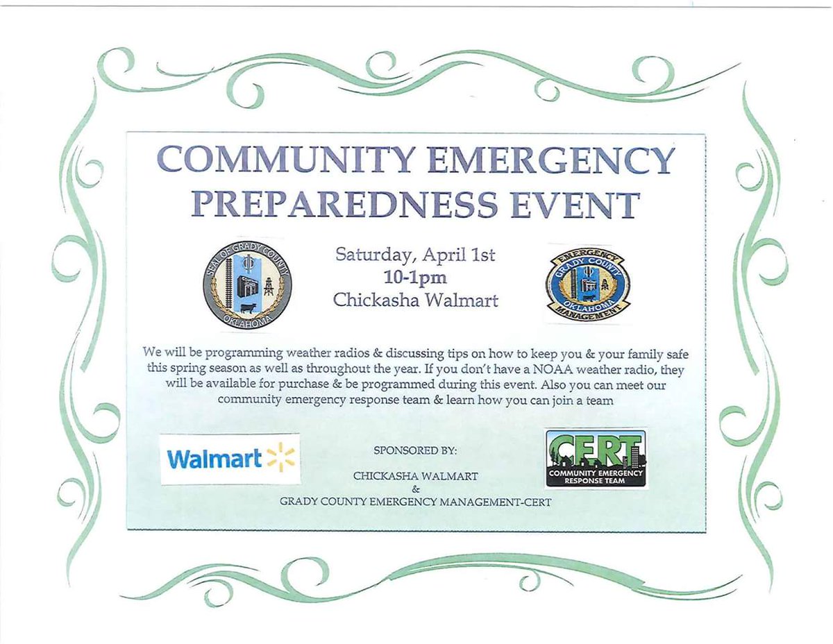 twistermama's tweet photo. Today is the day, come join us!! #okwx #preparedness #okem #gcema #cert https://t.co/WfZlGV3xQX