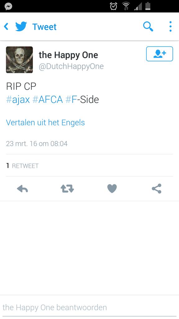 Fr1908A's tweet image. @DutchHappyOne je bent een echte #hooligan blijkbaar @Arcuscollege #twitterboefjes #Feyenoord #Ajax #Klassieker