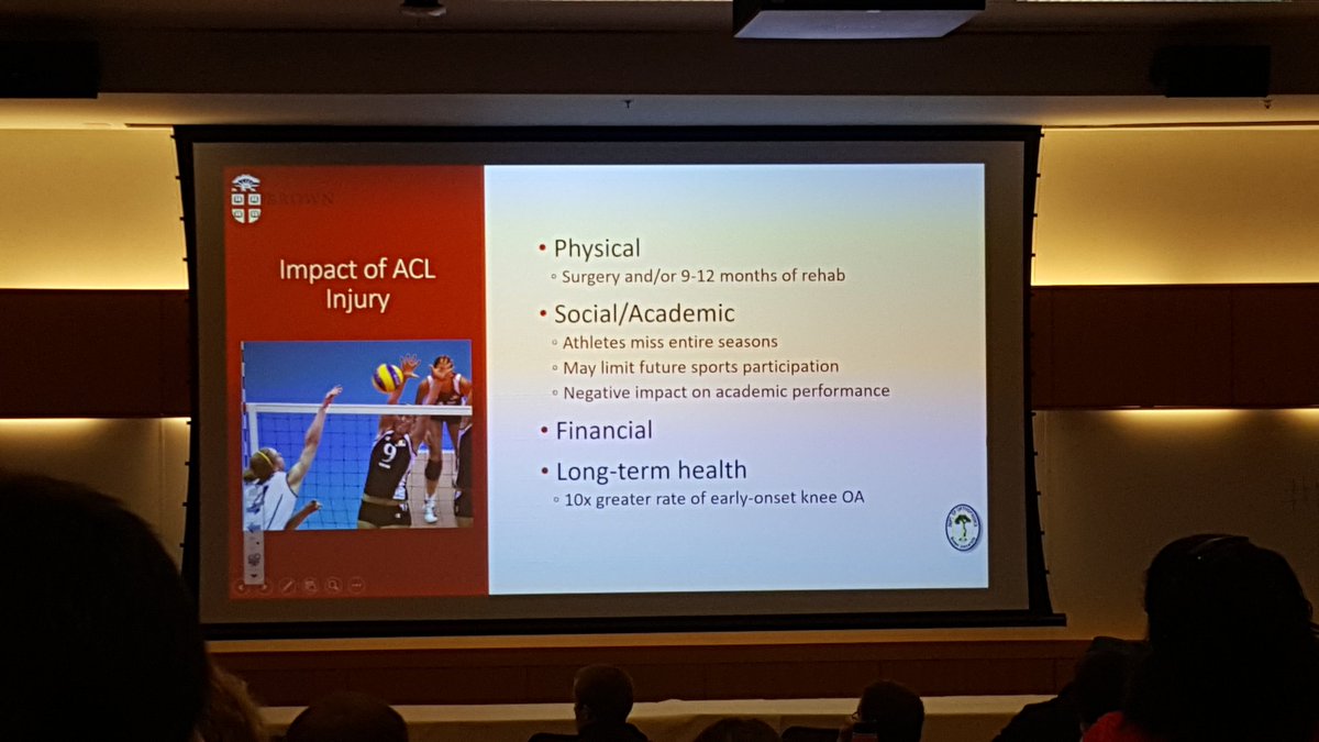 Nice presentation #NERehabSummit by Dr Cruz on pediatric ACL. Setting table nicely 4 psych considerations later in day. <a href="/UnivOrtho/">Univ Orthopedics</a> <a href="/BrownCME/">BrownCME</a>