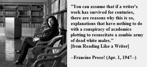 Happy birthday, Francine Prose! 