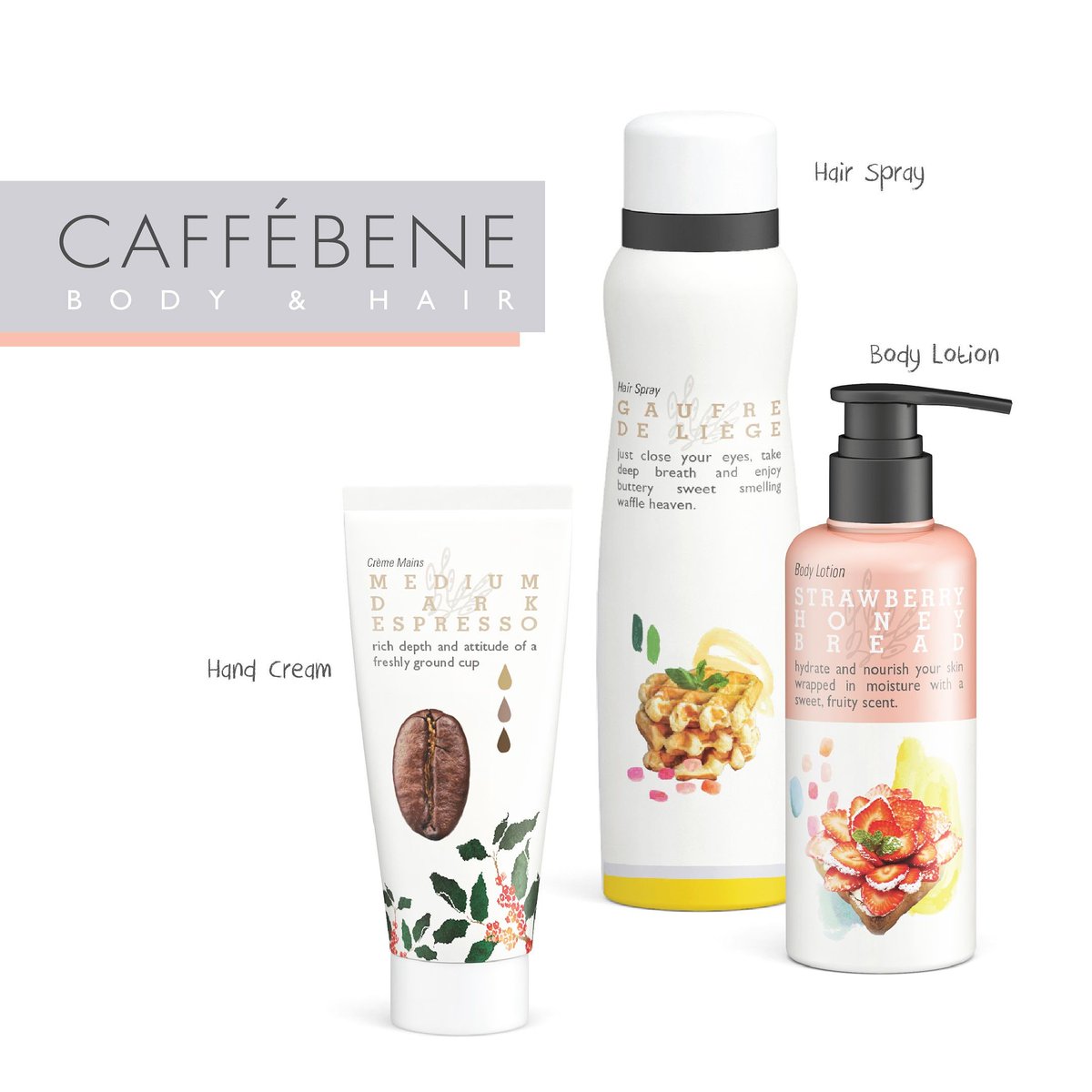 BENE COSMETICS: TASTY TREATMENTS!
We are launching a new cosmetic line. Stay tasty! #SmellingDelicious #MediumDarkRoast #Coffee #Waffle