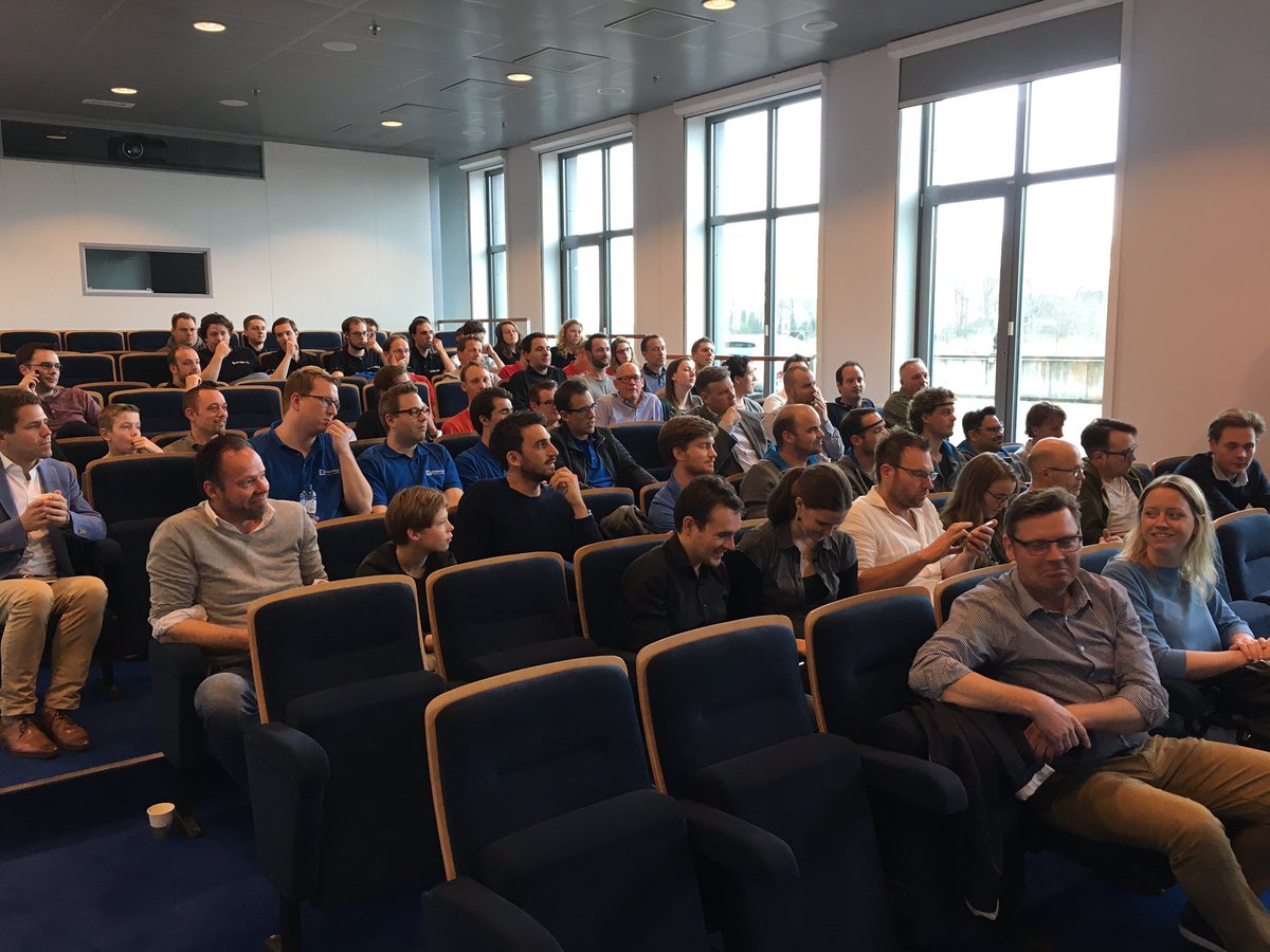 tbroek's tweet photo. Finals #Code4Good hackathon #SAPnl #VNSG. Battle of teams @SAP_Nederland @goldfishict @ProxcellenceNL. https://t.co/bDZTlncoTk