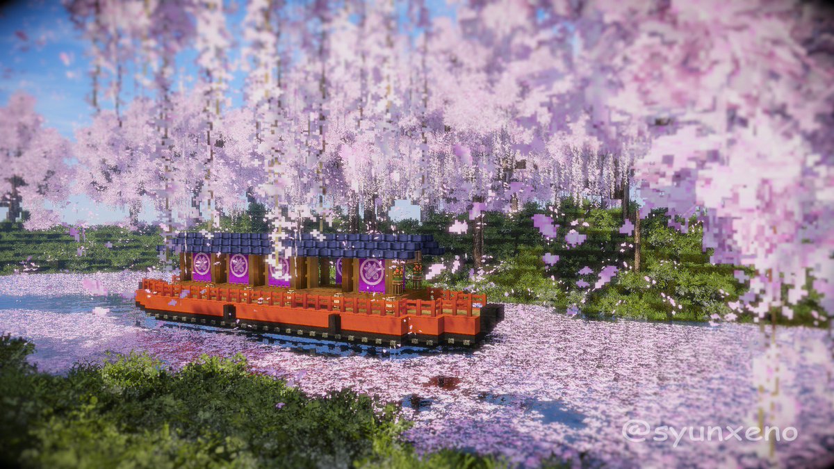 91 お花見 マイクラ建築60分一本勝負 Togetter