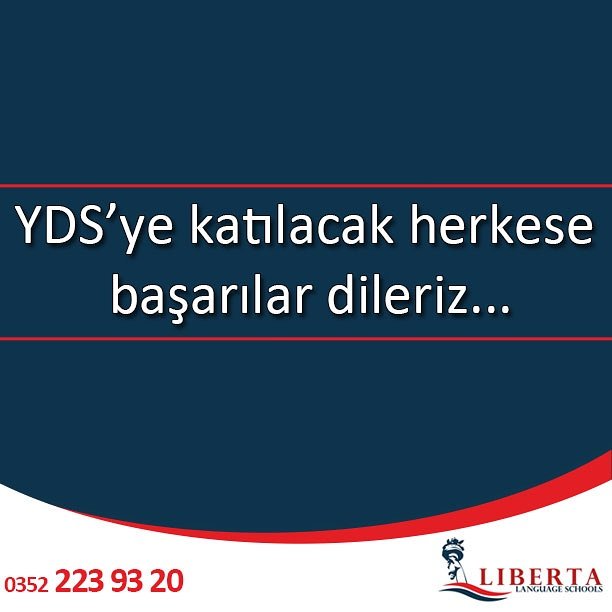 Yarın gerçekleştirilecek olan #YDS'ye katılacak bütün arkadaşlarımıza başarılar dileriz...