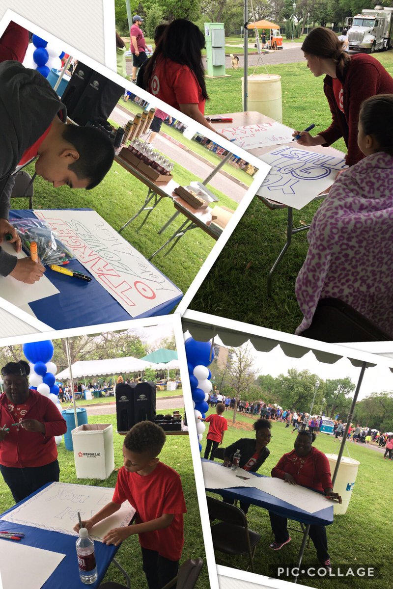 Making posters getting ready to cheer on runners at the #MakeAWish #WalkForWishes!! 🎉🎈#BestInCommunity #T1032 #T0255 #D352