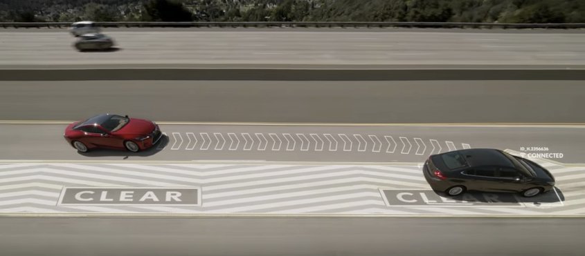 Getaround's tweet photo. .@Lexus unveils disruptive new "semiautonomous passing-lane-assistance" technology, #LaneValet 😂  Happy #AprilFools from all of us! https://t.co/XNQIByayh3