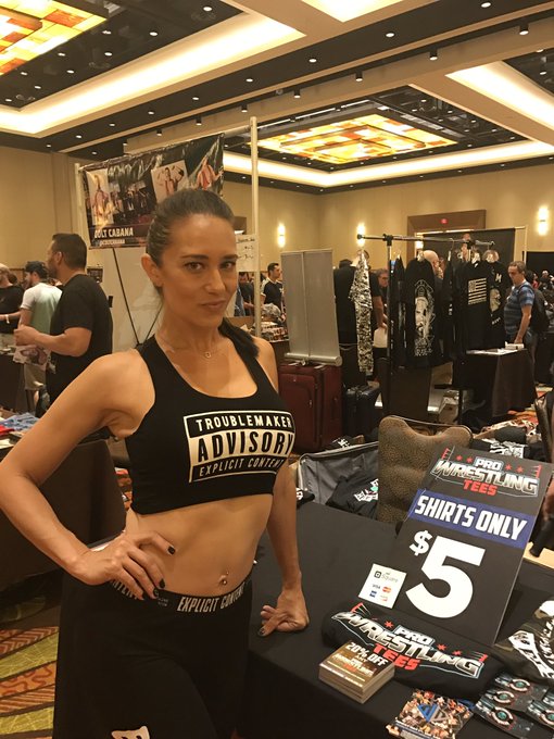 I'm posted up at the @ProWrestlerTees booth here at @wrestlecon for the next few hours.. stop by &amp; say<a class="tags" target="_blank" title="On Twitter" href="/?out=eyJ0eXAiOiJKV1QiLCJhbGciOiJIUzUxMiJ9.eyJpYXQiOjE3MjE4NzkxMDcsImlzcyI6InR3cG9ybnN0YXJzLmNvbSIsIm5iZiI6MTcyMTg3OTEwNywiZXhwIjoxNzUzNDE1MTA3LCJyZWRpcmVjdF91cmwiOiJodHRwczovL3R3aXR0ZXIuY29tL1Byb1dyZXN0bGVyVGVlcyJ9.mBZt_Ht_fO398wpZf7ySIk0FSsr5UuBkFvm8NHgu4zDXTOxJqt8mPTDah3o4wPKLFtppeKVtyW4lhd21SX7_mQ">@ProWrestlerTees</a><a href="/tag/sinnerswelcome"class="tags"><span>#sinnerswelcome</span></a>