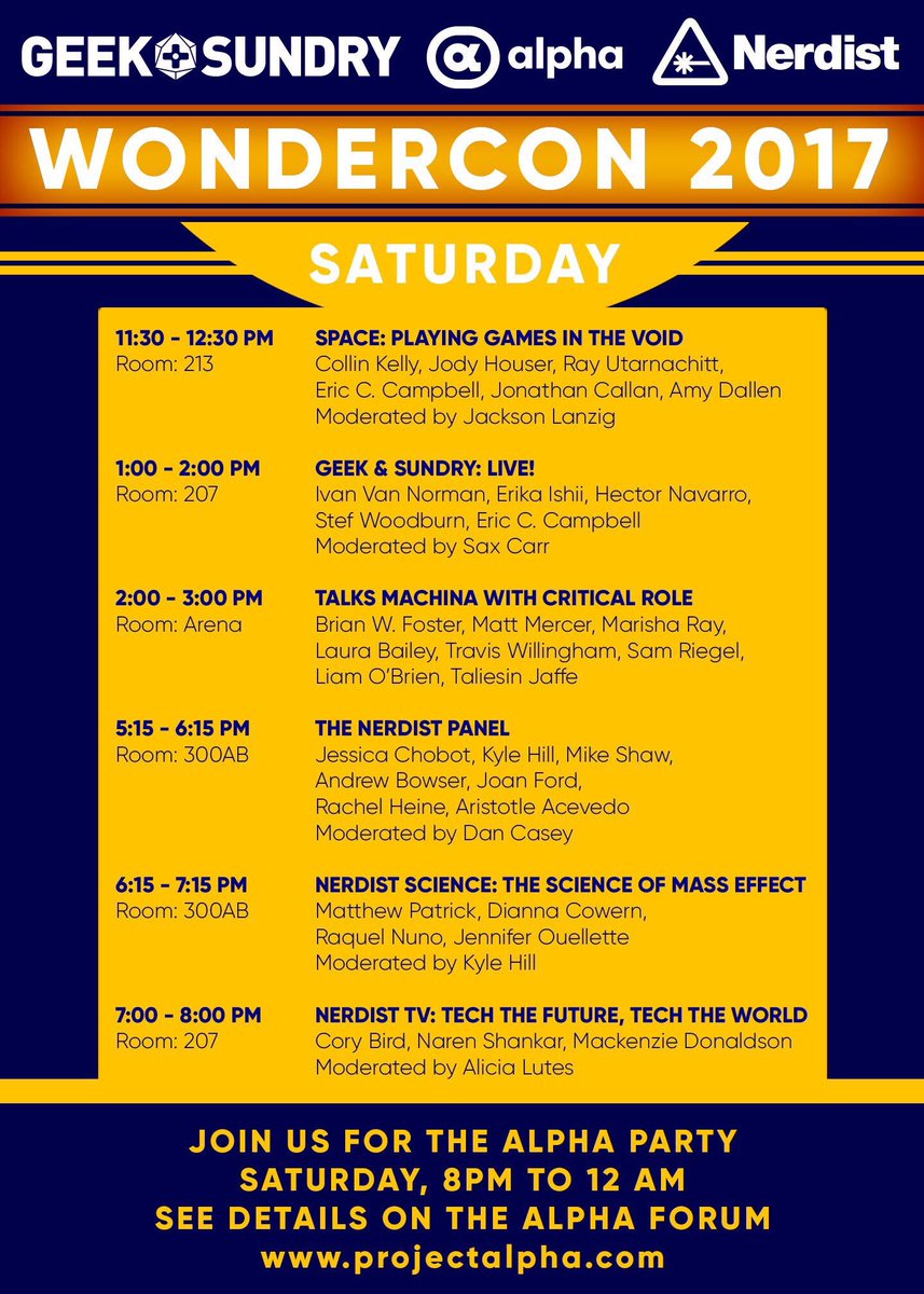 StefWoodburn's tweet photo. I'm on a panel. Come say hi. ๐๐ผ #wondercon #1pm #rm207 https://t.co/L3NxeyORQC