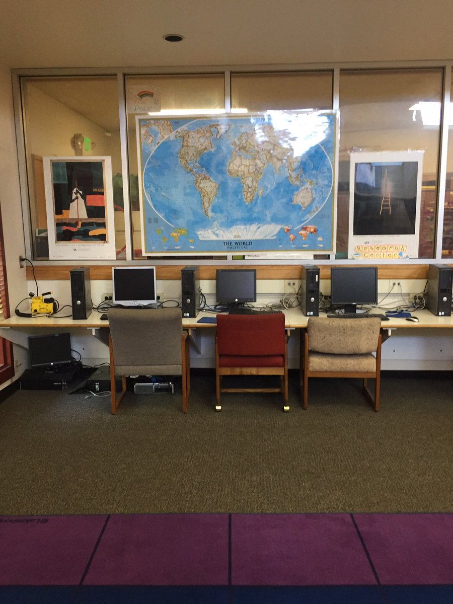 AmyCheney5's tweet photo. Manzanita community library needs updated computers for kids living museum projects #ousdlibraries https://t.co/Jkorx0CrTU