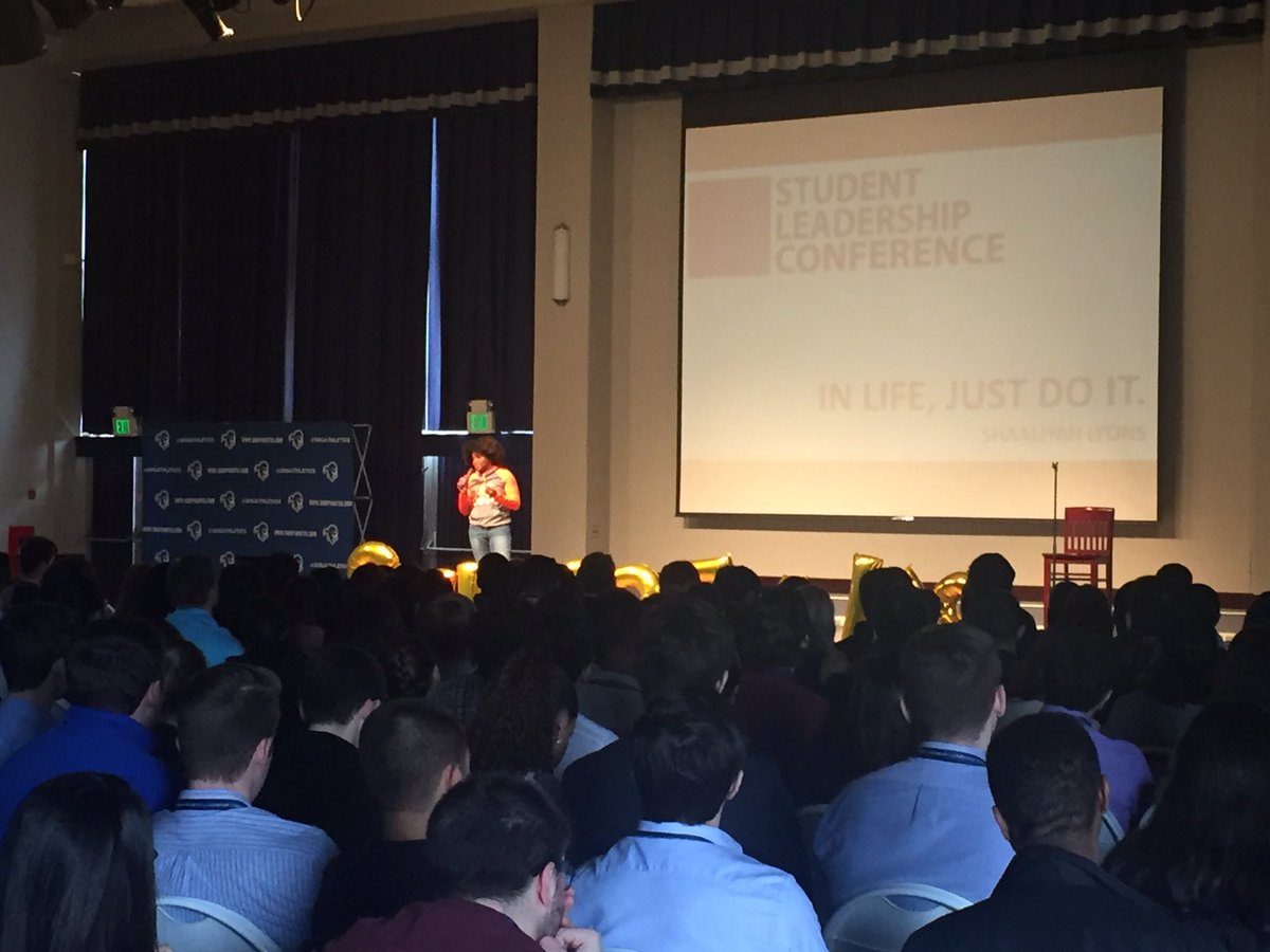 SHU_StudentLife's tweet photo. #SLC2017 is happening now! SHU Speaks Keynote!! 😍 https://t.co/ncK0UelUvL