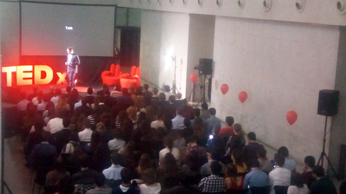 TEDxUnav's tweet photo. Our first talk of the day: why did I start a philosophy company? @ryanjstelzer @TEDxUnav #unlockthefuture https://t.co/gftze207RS