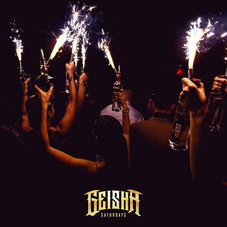 GeishaSaturdays's tweet photo. Tonight with Danny Deakins on the decks. PM for GL or Tables  #paydayweekend https://t.co/PcAjb2ZIwb