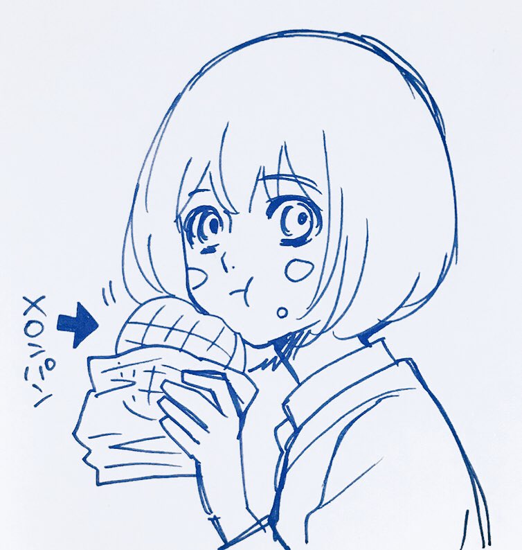 指ならしに描いたものを…。 