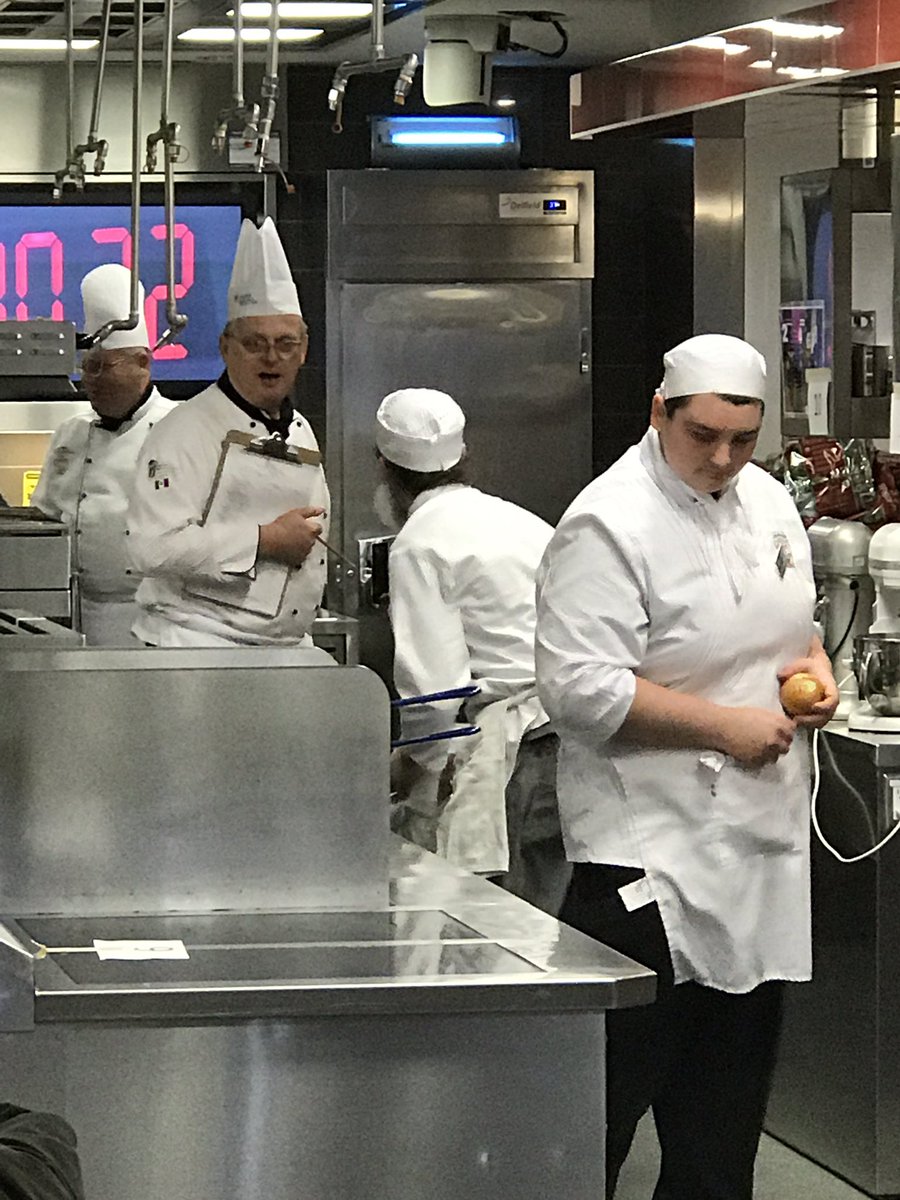 BMTCanteen's tweet photo. At Humber College for Culinary Skills Canada competition. Great students doing amazing things!  Let's go Jenny! https://t.co/tgDhLs35dG