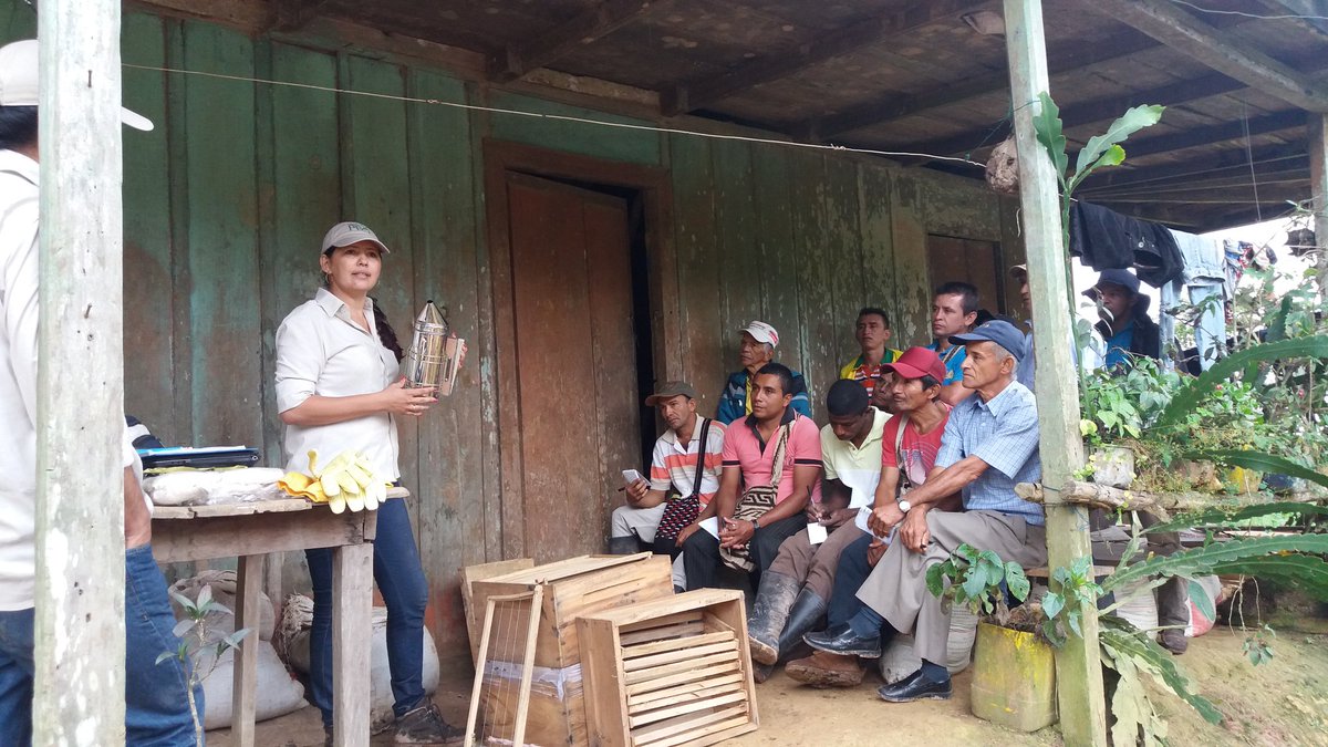 agrosolidariac's tweet image. Escuela de formación #apícola Agrosolidara  Codazzi.