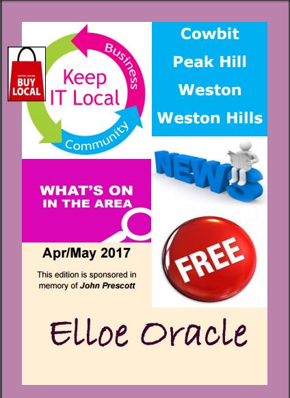 ElloeOracle's tweet image. Keep your eye out for this months Elloe Oracle newsletter, out now or read it online at cowbitvillage.co.uk/elloeoracle/