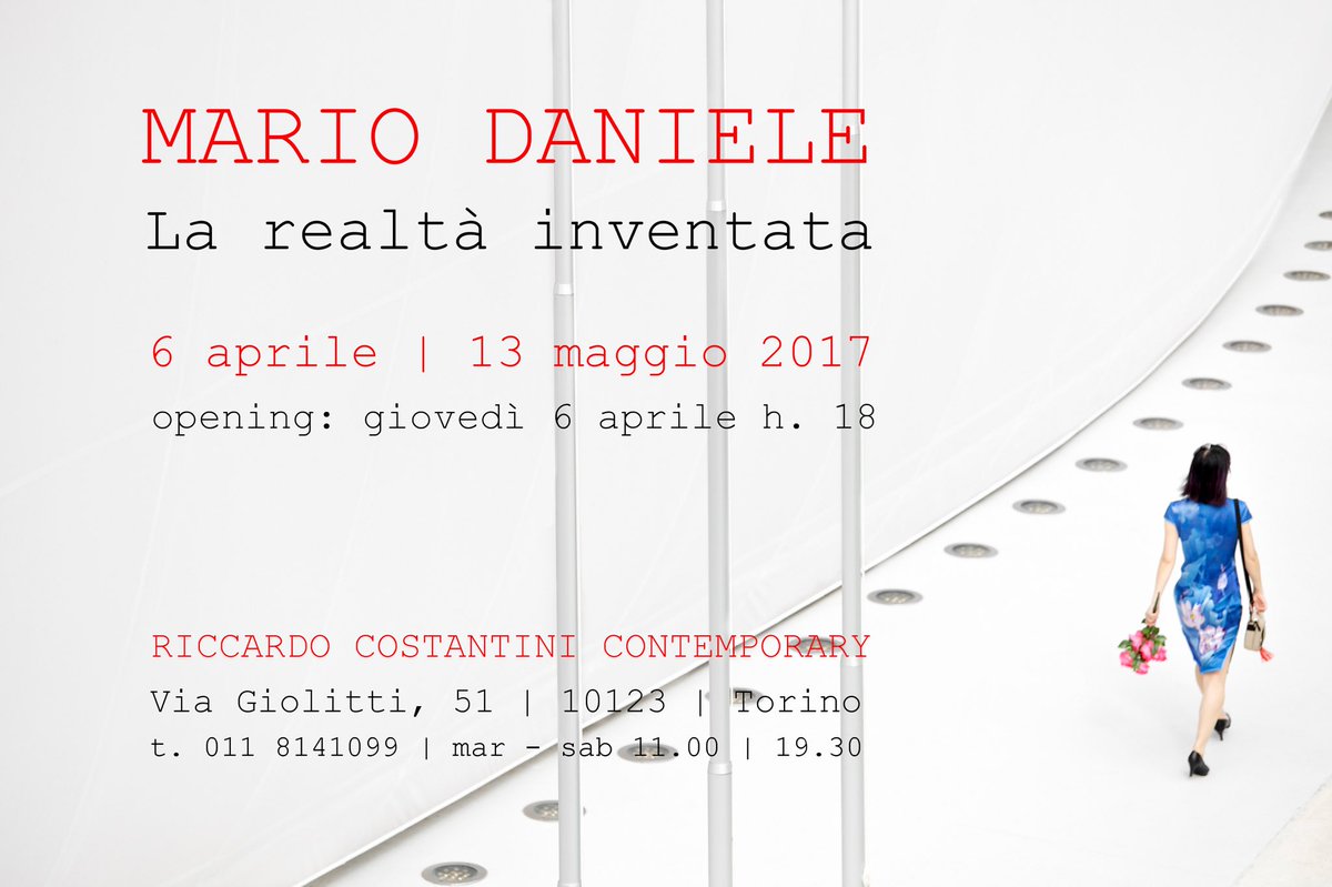 CostantiniCont's tweet photo. Next exhibition: Mario Daniele | La realtà inventata | 6 apr - 13 mag 2017 #photography #contemporaryart #Torino https://t.co/YUoXxuFFwl