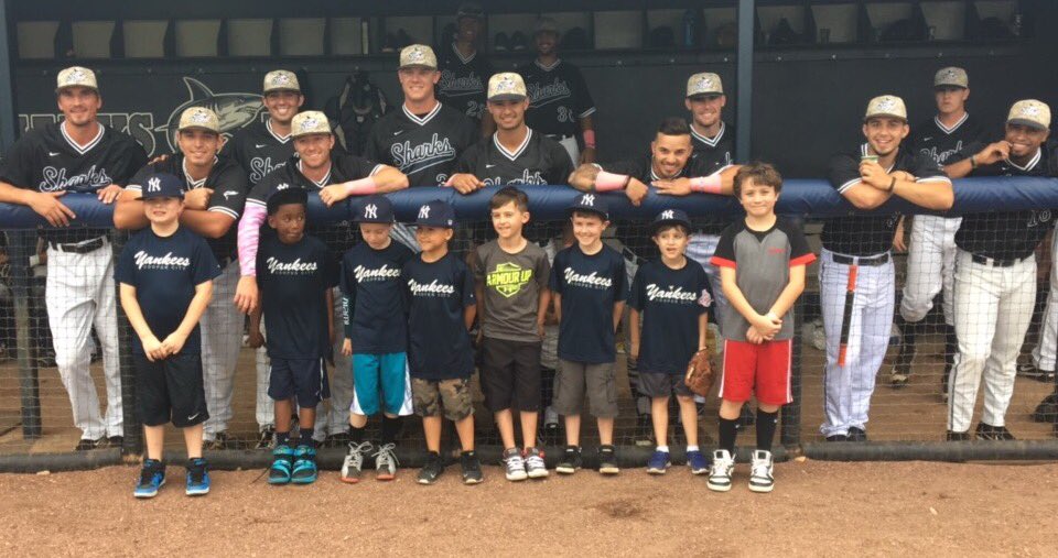NSU_Baseball's tweet photo. Shoutout to Cooper City Optimist 8U Yankees for coming out last night and rooting us on! #SharksInTheMaking https://t.co/FdGL5NxT2B
