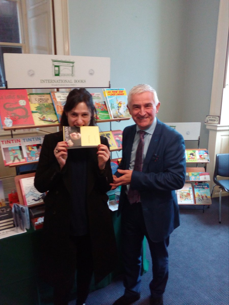 Internashbooks's tweet photo. #FILF2017 authors and their books: Jackie Mallon, Aoife Dooley and Nelly Kaprièlian having fun and signing at our stand https://t.co/WYNaeF0VSl