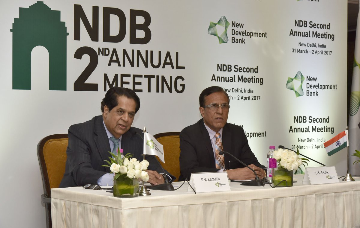 Ministry Of Finance On Twitter Mr K V Kamath President New Development Bank Ndb Addressing A Press Conference After 2nd Annual Meeting Of Board Of Governors Of Ndb Today Https T Co Koxbmvulzz