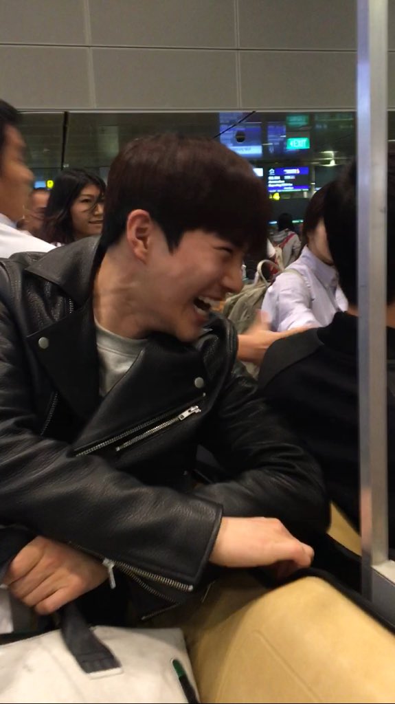 myeonzart's tweet photo. look at how happy he is😆 https://t.co/PcCpNxaT3T