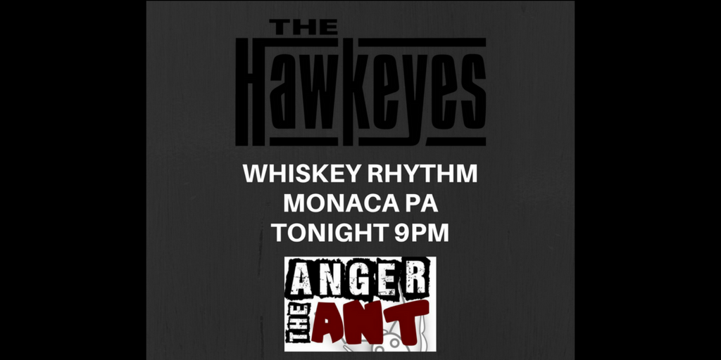TONIGHT! Lookin' forward to our first time at <a href="/WhiskeyRhythm/">Whiskey Rhythm</a> MonacaPA 9pm w/ <a href="/AngertheAnt/">Anger the Ant</a> - can't wait to see yinz #BeaverCounty kids there!