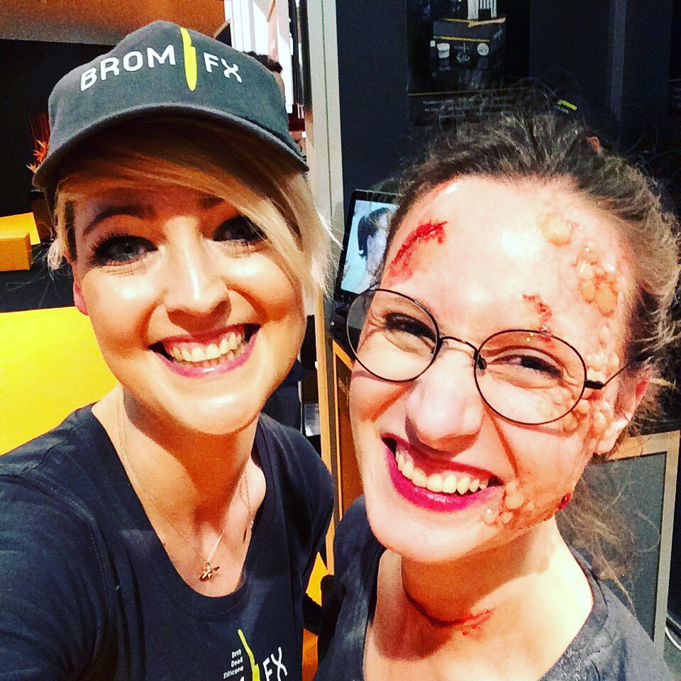 flo_carter's tweet photo. Bröm-branded and bloodied.. at the Düsseldorf MADS (Make-up Artist Design Show) #makeupartist #bromfx #specialeffectsmakeup https://t.co/gKZhmQO6Jm