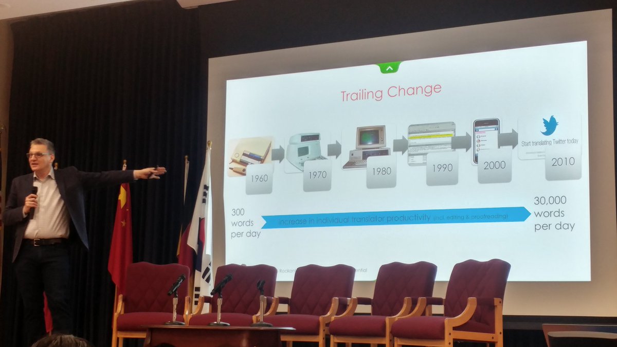 AdamWooten's tweet image. Andrew Lawless tracks 60 years of translators hating &amp;amp; fighting technology when it is initially released #montereyforum @miis @Rockant_Inc