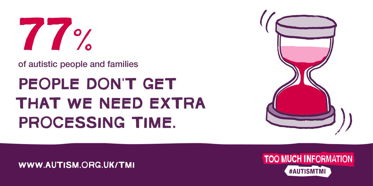 Let's change this statistic. Choose a small change you'll make to reduce the overload for autistic people #AutismTMI
bit.ly/2nfrjac