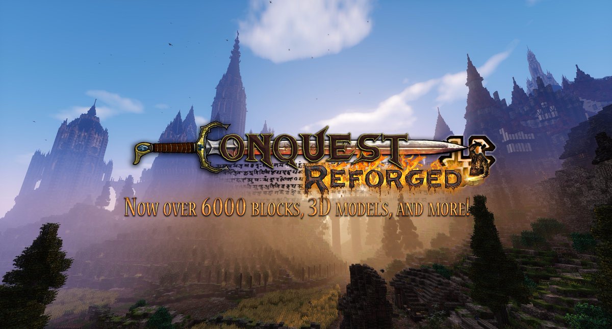 It's here! A whole new feel to the game and only more to come! #Minecraft #WeAreConquest <a href="/Mojang/">Mojang</a> <a href="/PlanetMinecraft/">PlanetMinecraft</a> <a href="/notch/">notch</a> <a href="/MCBCon/">MCBCon</a> <a href="/Aeriooos/">Brandon Walsh</a>