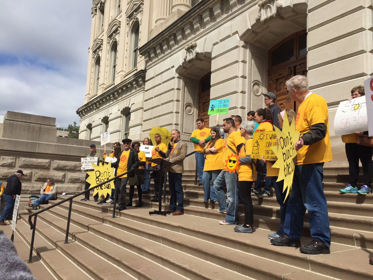 "The energy of the future is clean renewable and it is #carbonneutral." Rev Watkins Stop #SB309 Save #IndianaSolar