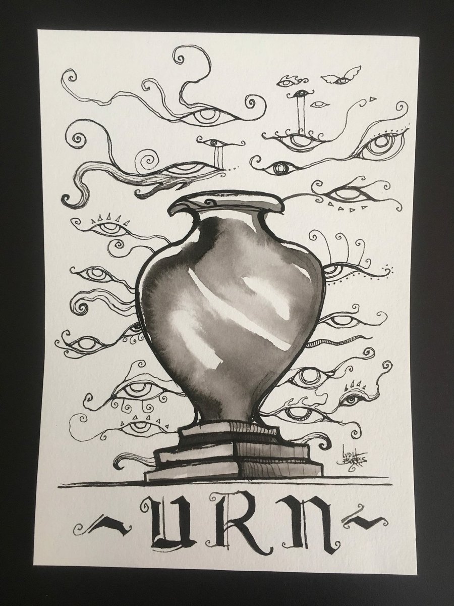 urncentral's tweet photo. One of the awesome Urn paintings by @LydiaBurris!!! #URNSforURN #URNband #Epiphany #LydiaBurris #URN https://t.co/OwfTdCu4Mj