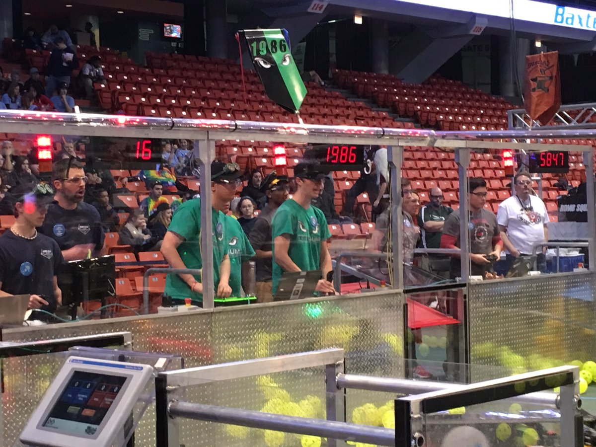 We may have not got the win, but we are leaving with many new friends. Thank you <a href="/frc1986/">Team Titanium</a> <a href="/ironclad5847/">Ironclad 5847</a>! 
#FRCMWR