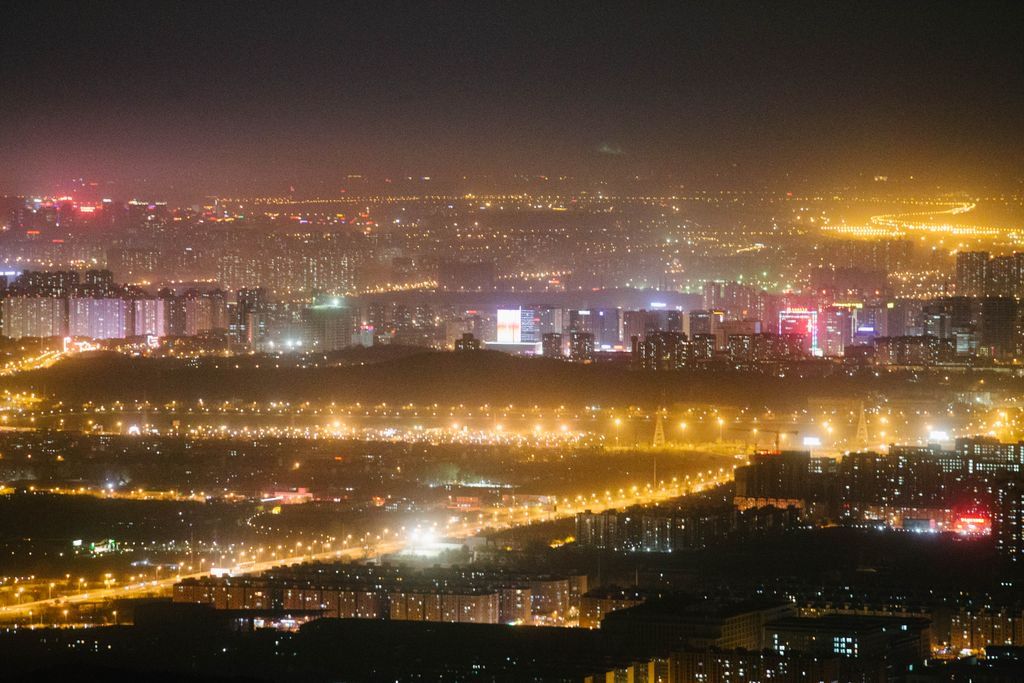 PDChina's tweet photo. The spectacular evening view of Beijing https://t.co/Dzm3YJTWTL