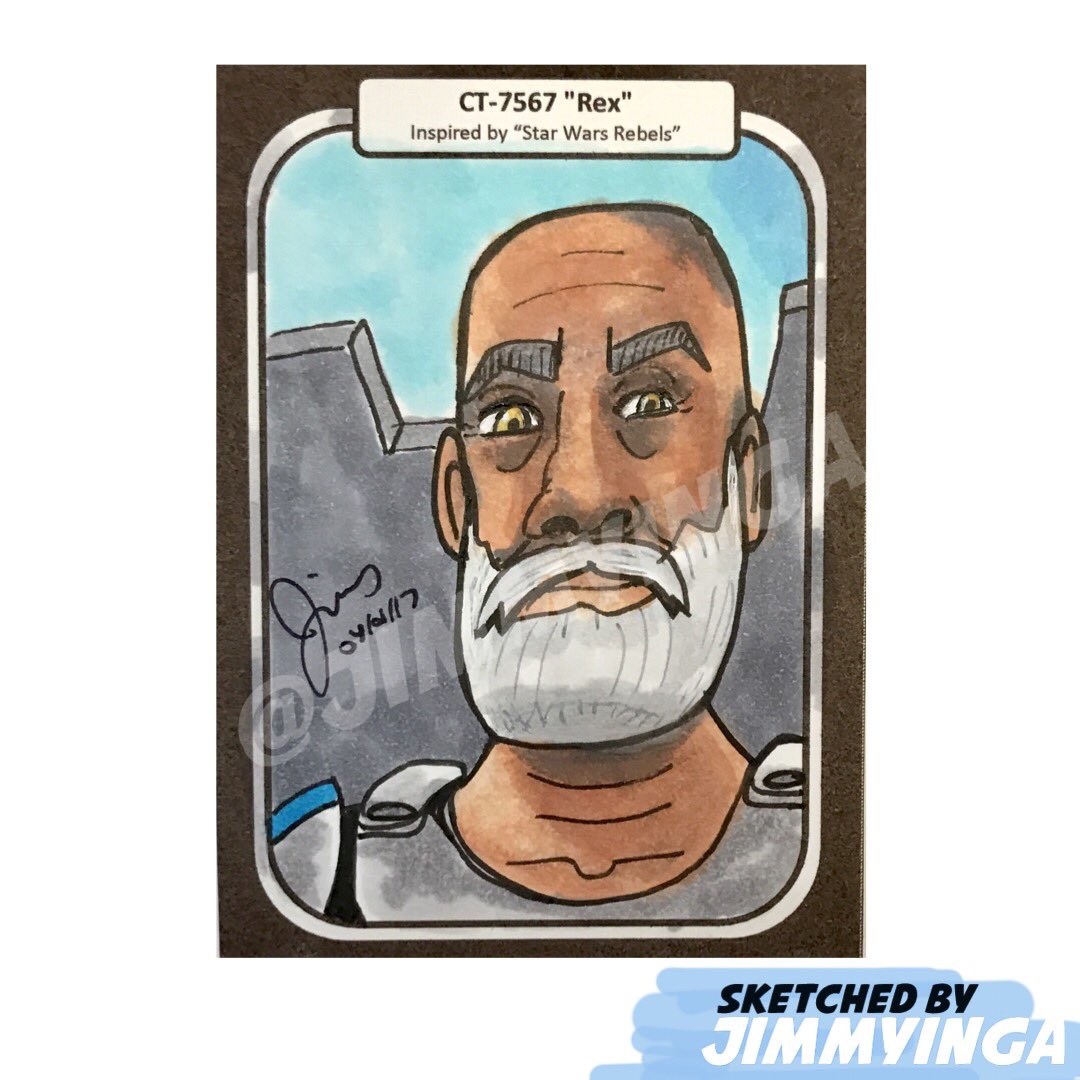 JimmyinGA's tweet photo. The first part of my #StarWarsRebels #SketchCard series.  #Rex #AhsokaTano #HeraSyndulla #StarWars #Rebels #CopicMarkers #Sketch https://t.co/vKJtoRieeB