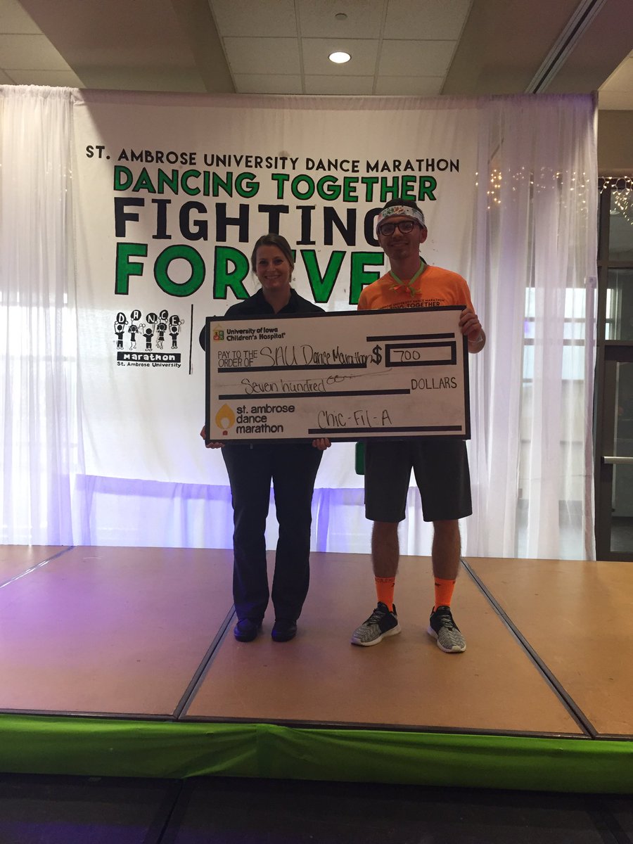 SAU_DM's tweet photo. This past hour has been sponsored by @ChickfilA and Midwest Activity Productions! Thank you for sponsoring SAU DM! #SAUDM5 #FTK #CMN https://t.co/CWFhB7DS8P