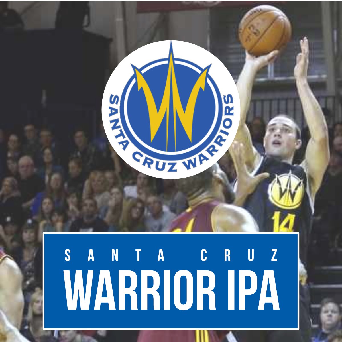 Rooting for the <a href="/DLeagueWarriors/">Santa Cruz Warriors</a> in their last home game of the season! #gowarriors Have a Warrior IPA tonight!