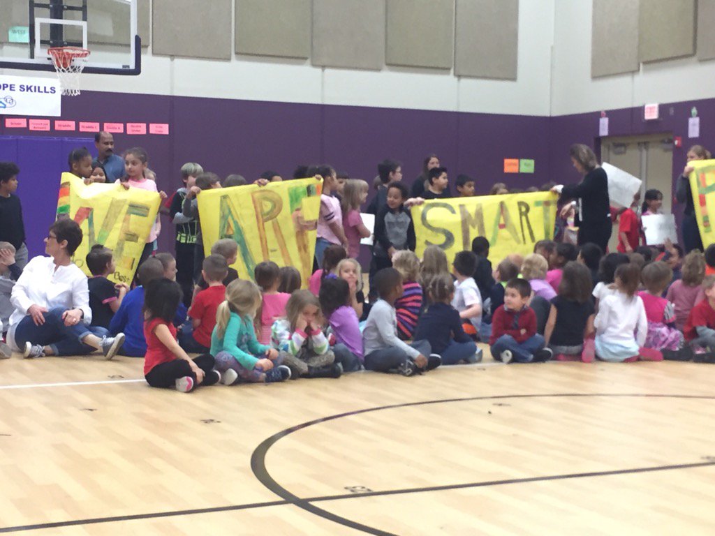 TPS_501's tweet photo. Quincy Elementary proclaiming their genius. Build confidence in others. ~Dr. A. #liberatingGenius #youmatter https://t.co/dC0O2ql4cW