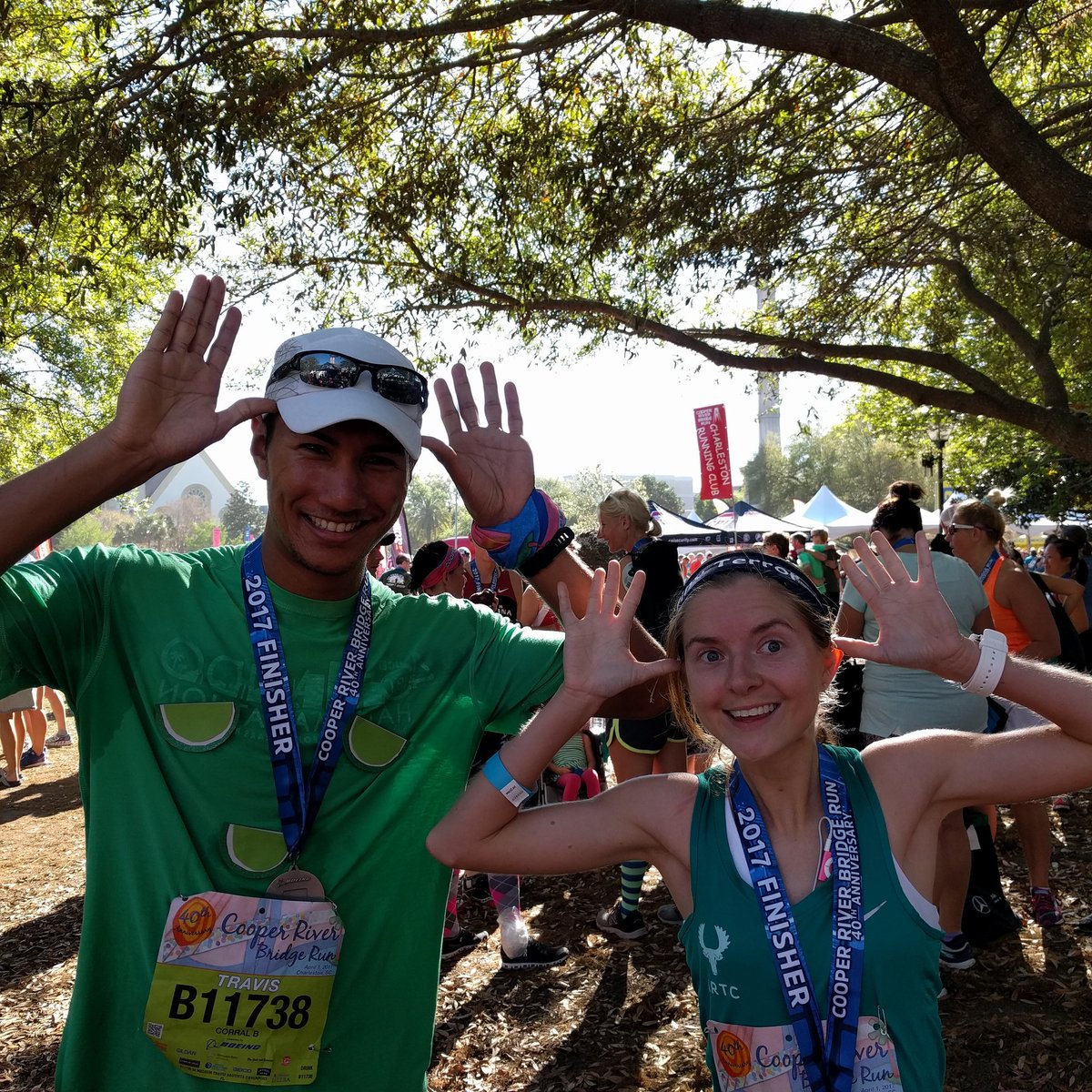 ProudPatriot07's tweet photo. I may not be running fast, but the strength training I did while injured is paying off... #runthemoose #bridgerun40 #htbridgeorbust https://t.co/brJeestZHN