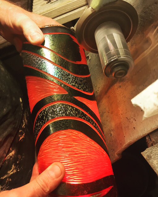 rgol777's tweet photo. Cutting done. Reheat and far polish next then off to a special collector in wales. https://t.co/n7Abg9Ye8z